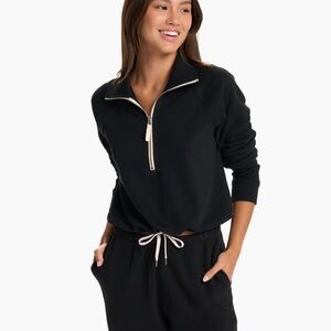 Vuori Sedona half zip black size small